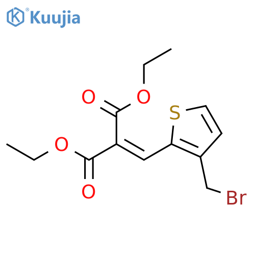 Diethyl 2-{3-(Bromomethyl)-2-thienyl-methylene}malonate structure