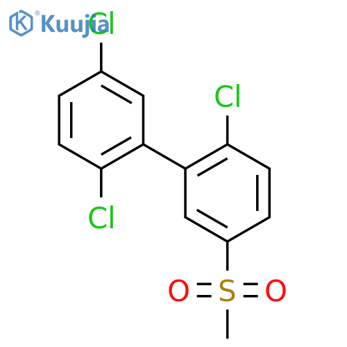1,1'-Biphenyl,2,2',5-trichloro-5'-(methylsulfonyl)- structure