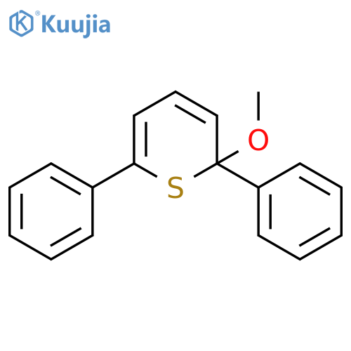 2H-Thiopyran, 2-methoxy-2,6-diphenyl- structure