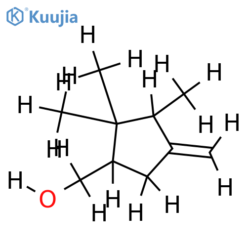 (-)-(1R,3R)-ethyl 2,3,3-trimethyl-4-methylidenecyclopentanemethanol structure
