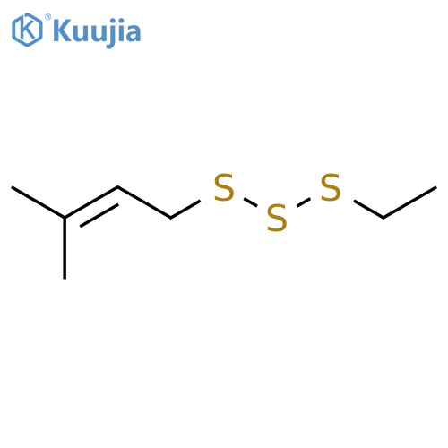 Trisulfide, ethyl 3-methyl-2-butenyl structure