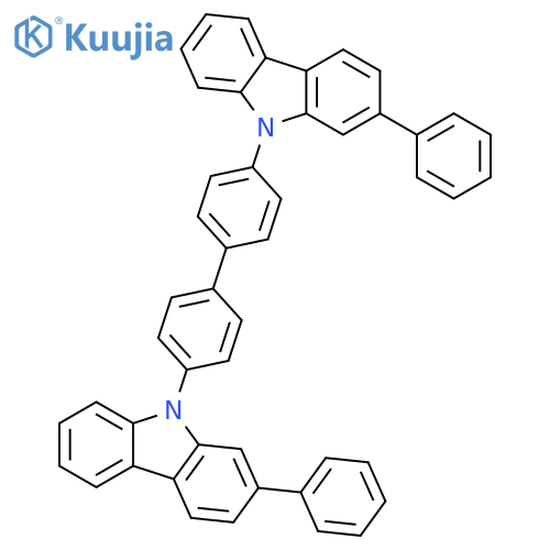 4,4'-Bis(2-phenyl-9H-carbazol-9-yl)-1,1'-biphenyl structure