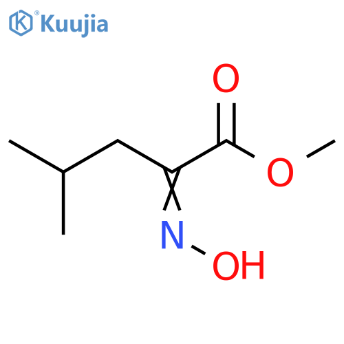 Pentanoic acid, 2-(hydroxyimino)-4-methyl-, methyl ester structure