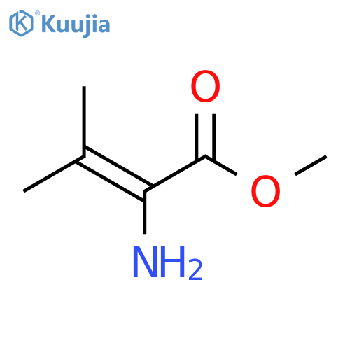 2-Butenoic acid, 2-amino-3-methyl-, methyl ester structure