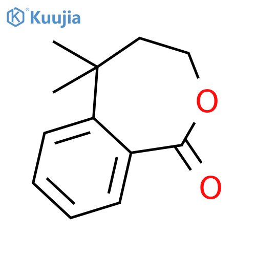 2-Benzoxepin-1(3H)-one, 4,5-dihydro-5,5-dimethyl- structure