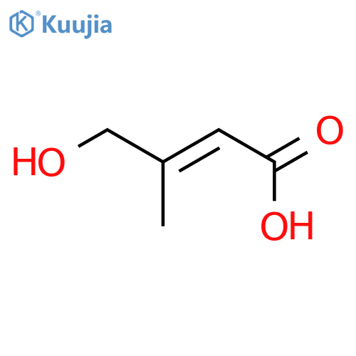 2-Butenoic acid, 4-hydroxy-3-methyl- structure
