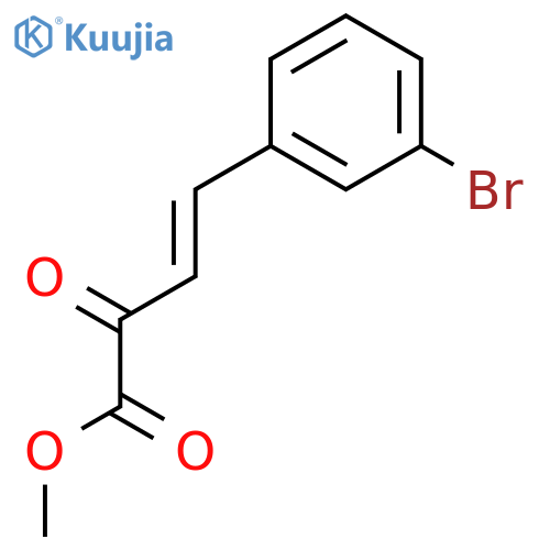 Methyl (3E)-4-(3-bromophenyl)-2-oxobut-3-enoate structure