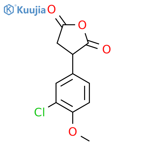 3-(3-chloro-4-methoxyphenyl)oxolane-2,5-dione structure