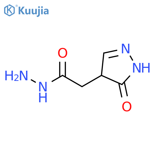 1H-Pyrazole-4-aceticacid, 4,5-dihydro-5-oxo-, hydrazide structure