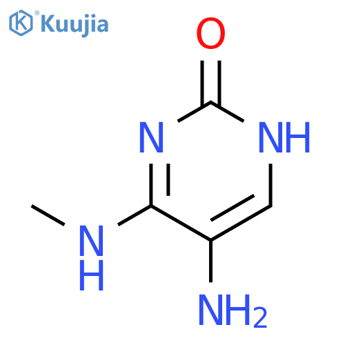 2(1H)-Pyrimidinone,5-amino-6-(methylamino)- structure