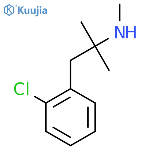 1-(2-chlorophenyl)-2-methylpropan-2-yl(methyl)amine structure