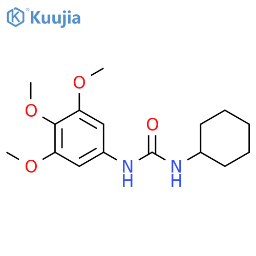 Urea,N-cyclohexyl-N'-(3,4,5-trimethoxyphenyl)- structure