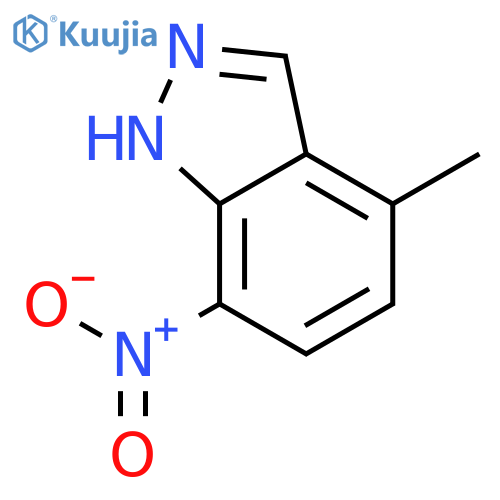 4-Methyl-7-nitro-1H-indazole structure
