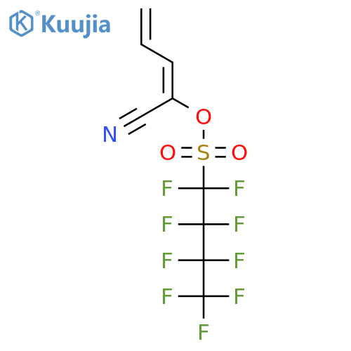 1-Butanesulfonic acid, 1,1,2,2,3,3,4,4,4-nonafluoro-, 1-cyano-1,3-butadienyl ester structure