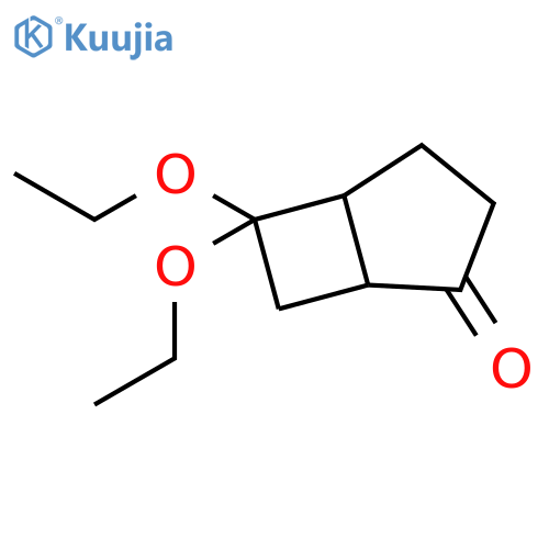 Bicyclo[3.2.0]heptan-2-one, 6,6-diethoxy- structure