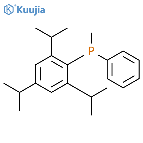 Methyl(phenyl)[2,4,6-tri(propan-2-yl)phenyl]phosphane structure