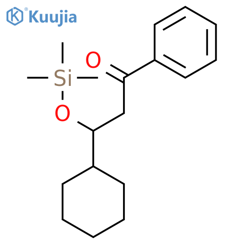 1-Propanone, 3-cyclohexyl-1-phenyl-3-[(trimethylsilyl)oxy]- structure