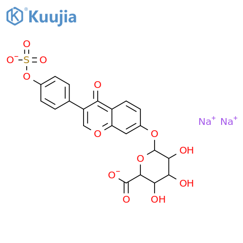 Daidzein 7-b-D-Glucuronide 4’-Sulfate Disodium Salt structure