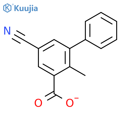 [1,1'-Biphenyl]-3-carboxylicacid, 5-cyano-, methyl ester structure
