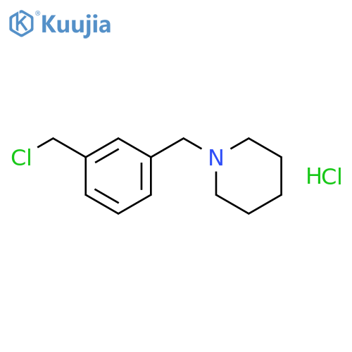 1-{3-(chloromethyl)phenylmethyl}piperidine hydrochloride structure