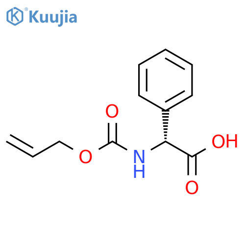 (2R)-2-phenyl-2-{(prop-2-en-1-yloxy)carbonylamino}acetic acid structure