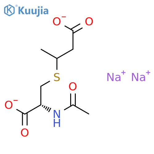 N-Acetyl-S-(3-carboxy-2-propyl)-L-cysteine Disodium Salt (Mixture of Diastereomers) structure