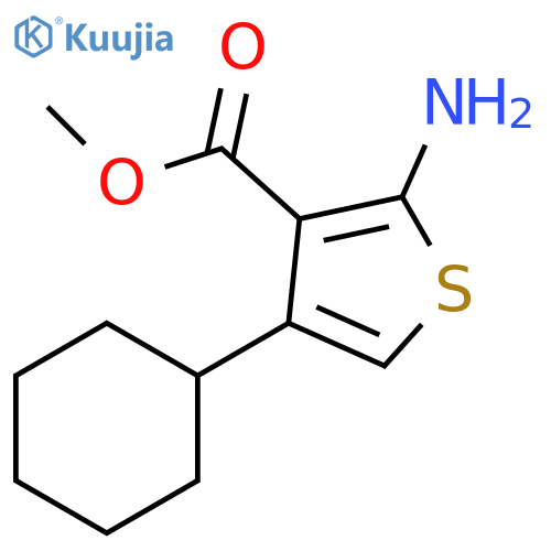 methyl 2-amino-4-cyclohexylthiophene-3-carboxylate structure