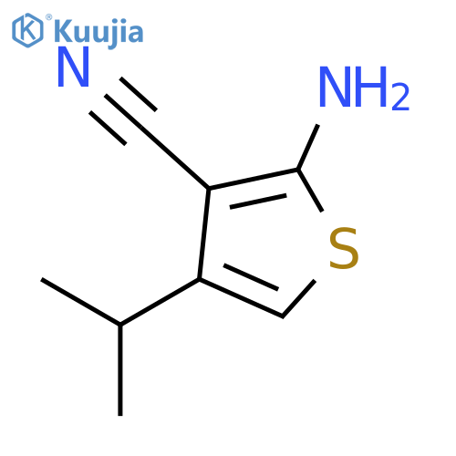 2-Amino-4-isopropylthiophene-3-carbonitrile structure