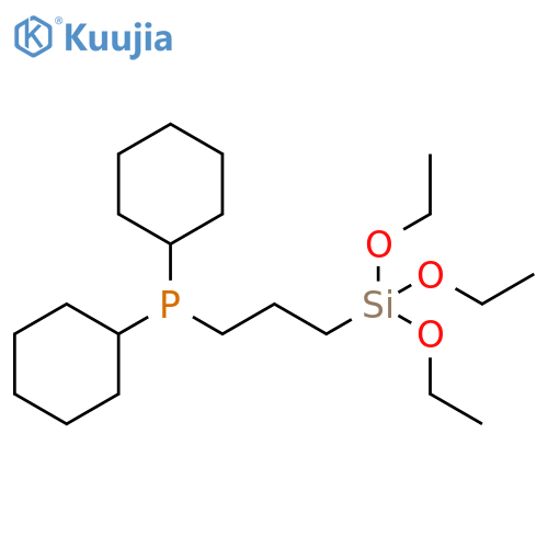 Phosphine, dicyclohexyl[3-(triethoxysilyl)propyl]- structure