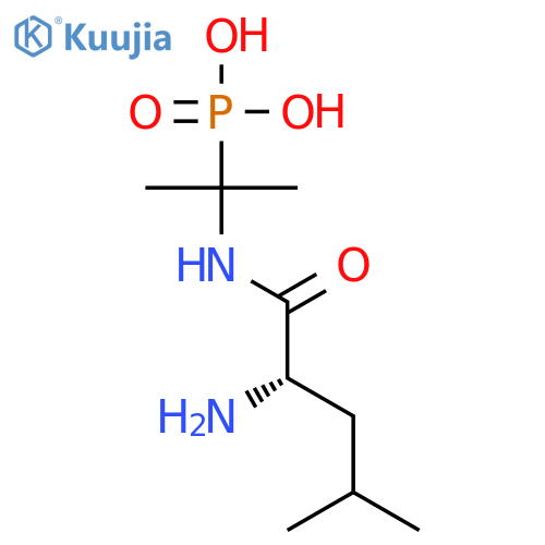Phosphonic acid,[1-[(2-amino-4-methyl-1-oxopentyl)amino]-1-methylethyl]-, (S)- (9CI) structure