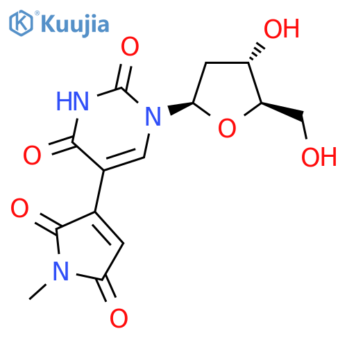URIDINE, 2'-DEOXY-5-(2,5-DIHYDRO-1-METHYL-2,5-DIOXO-1H-PYRROL-3-YL)- structure