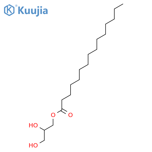 2,3-dihydroxypropyl pentadecanoate structure