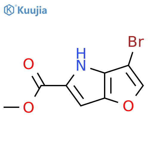 methyl 3-bromo-4H-furo3,2-bpyrrole-5-carboxylate structure