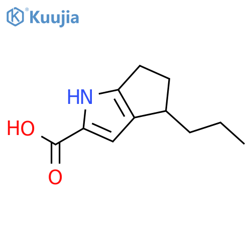 1,4,5,6-tetrahydro-4-propyl-Cyclopenta[b]pyrrole-2-carboxylic acid structure