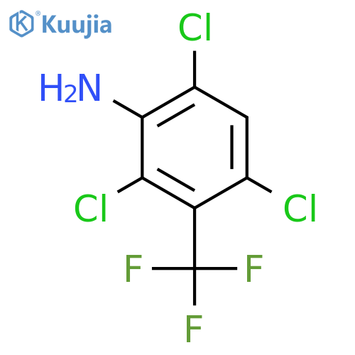 Benzenamine, 2,4,6-trichloro-3-(trifluoromethyl)- structure