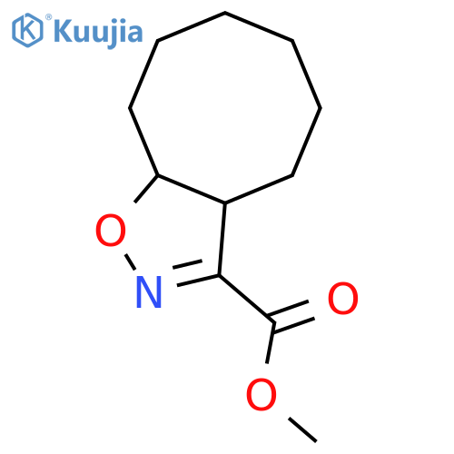 Methyl 3a,4,5,6,7,8,9,9a-octahydrocycloocta[d]isoxazole-3-carboxylate structure