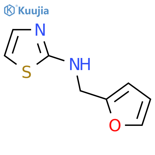N-[(furan-2-yl)methyl]-1,3-thiazol-2-amine structure