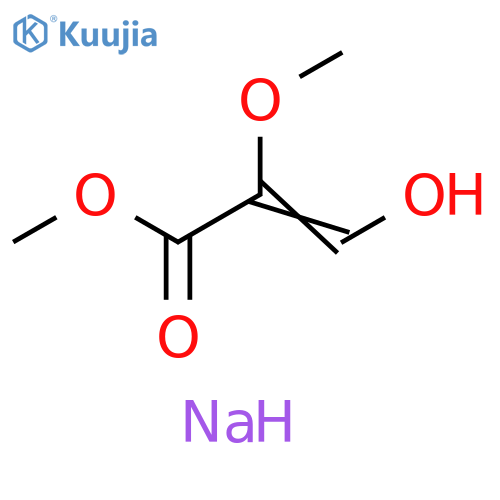 2-Propenoic acid, 3-hydroxy-2-methoxy-, methyl ester, sodium salt (1:1) structure