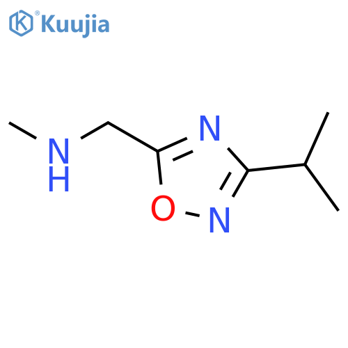 methyl({[3-(propan-2-yl)-1,2,4-oxadiazol-5-yl]methyl})amine structure