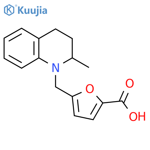 5-(2-Methyl-1,2,3,4-tetrahydroquinolin-1-yl)methylfuran-2-carboxylic Acid structure