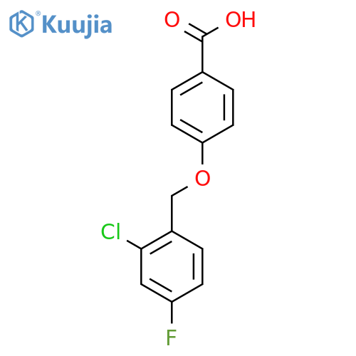 4-(2-Chloro-4-fluorobenzyl)oxybenzoic Acid structure