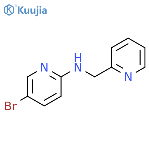 5-bromo-N-[(pyridin-2-yl)methyl]pyridin-2-amine structure