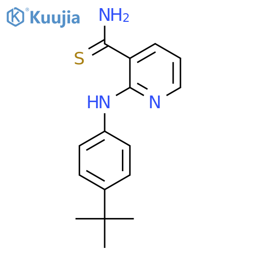 2-(4-tert-Butylphenyl)aminopyridine-3-carbothioamide structure