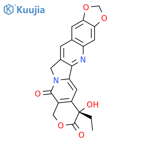 10H-1,3-Dioxolo[4,5-g]pyrano[3',4':6,7]indolizino[1,2-b]quinoline-8,11(7H,13H)-dione,7-ethyl-7-hydroxy- structure