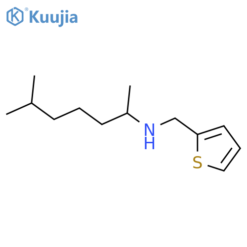 (6-methylheptan-2-yl)(thiophen-2-yl)methylamine structure