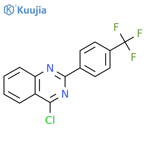 4-Chloro-2-(4-(trifluoromethyl)phenyl)quinazoline structure