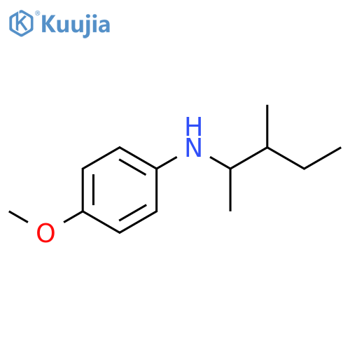 4-methoxy-N-(3-methylpentan-2-yl)aniline structure