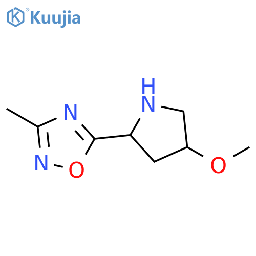 5-(4-methoxypyrrolidin-2-yl)-3-methyl-1,2,4-oxadiazole structure