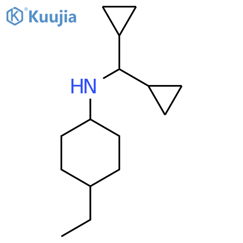 N-(dicyclopropylmethyl)-4-ethylcyclohexan-1-amine structure