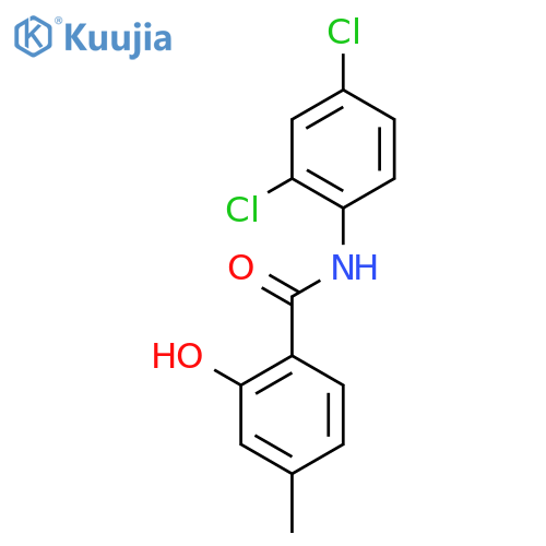 Benzamide, N-(2,4-dichlorophenyl)-2-hydroxy-4-methyl- structure